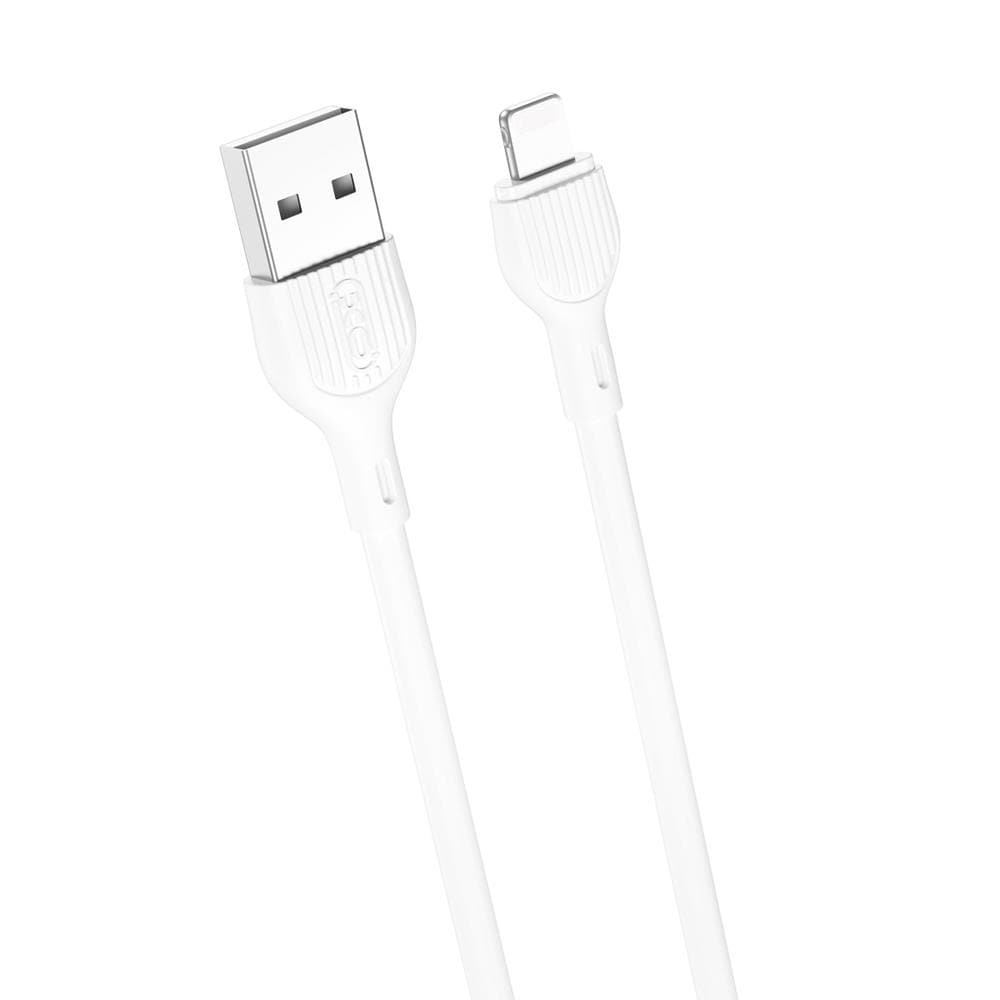 XO USB - iPhone 2,0m 2.1A - hvit
