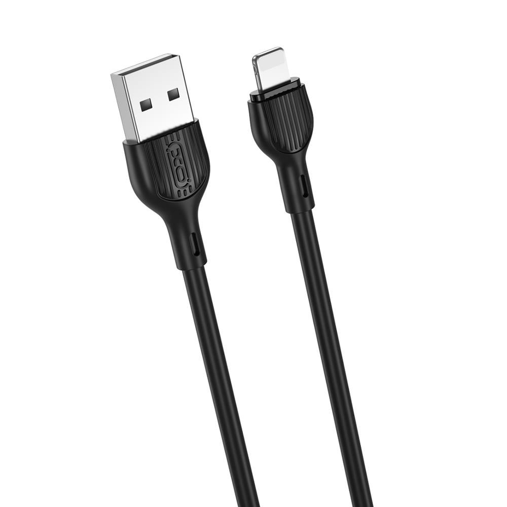 XO USB - iPhone 2,0m 2.1A - sort