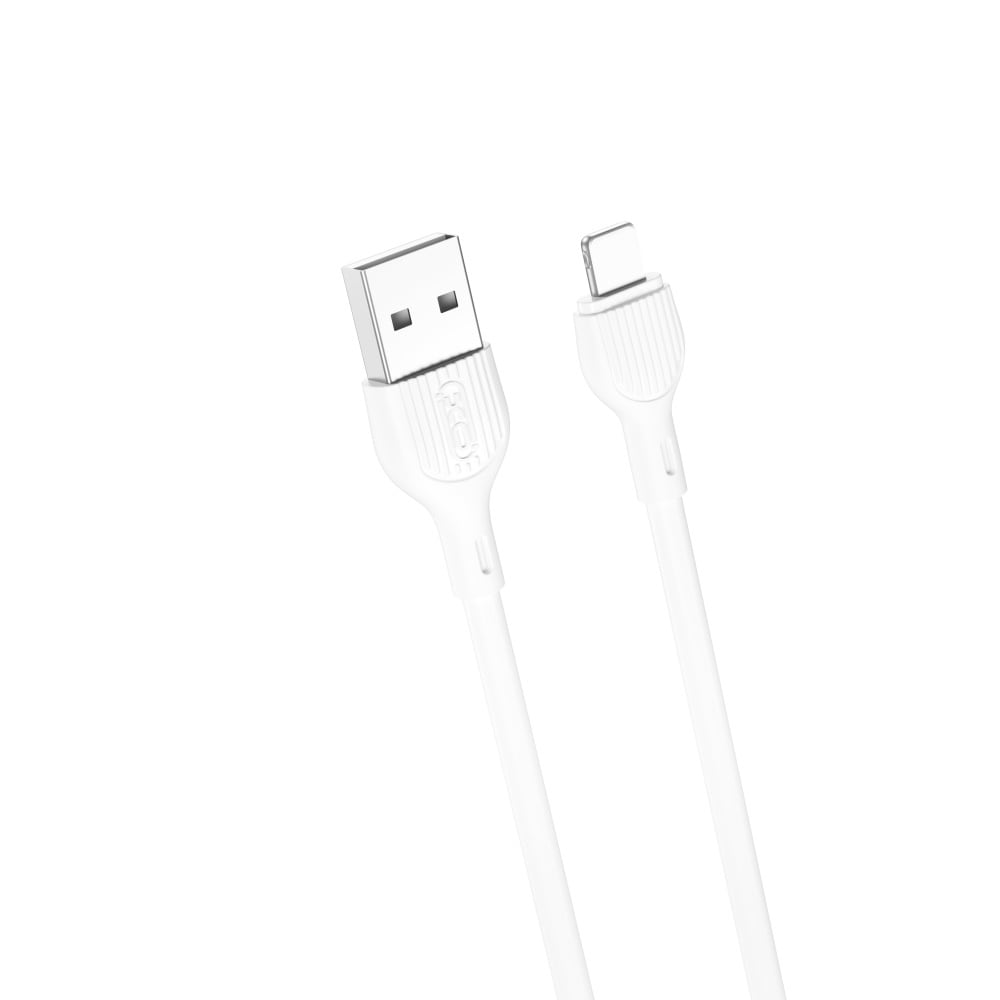 XO USB - iPhone 1,0m 2.1A - hvit