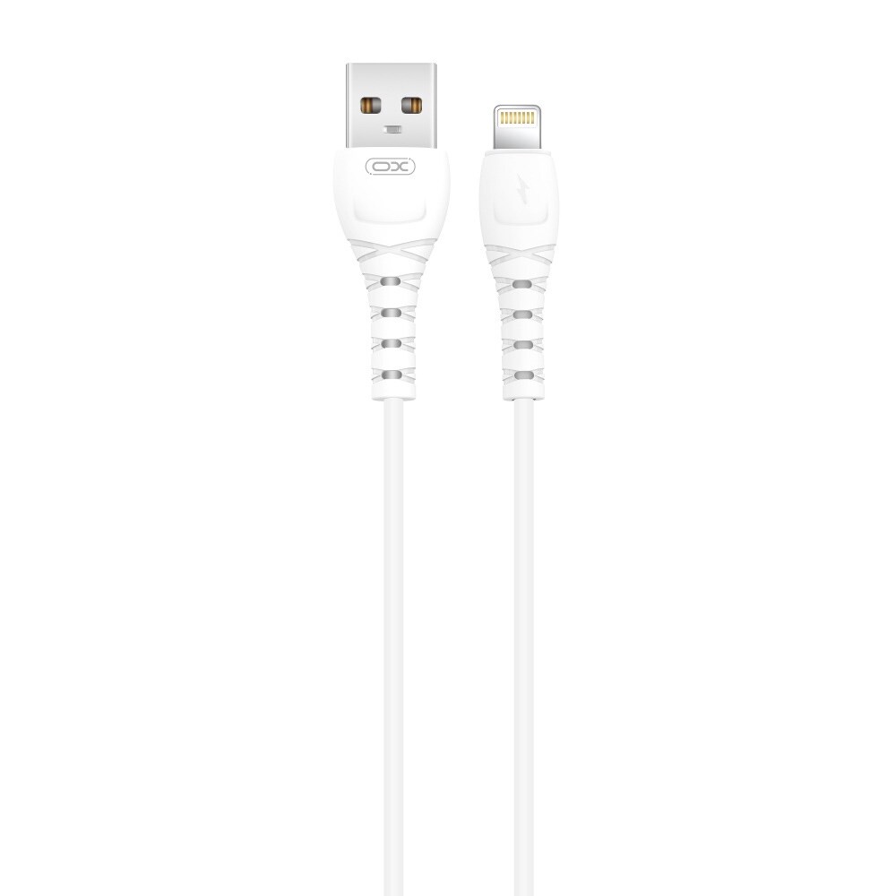 XO USB - iPhone 1,0m 3A - hvit