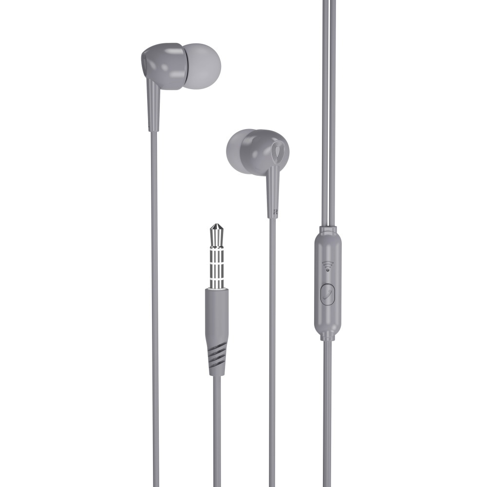 XO EP37 in-ear hodetelefoner med AUX - grå