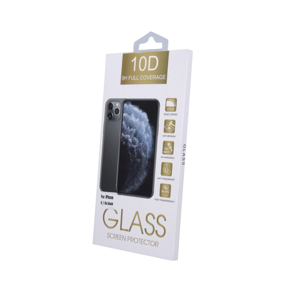 Herdet glass 10D til iPhone 14 Pro Max Sort Ramme