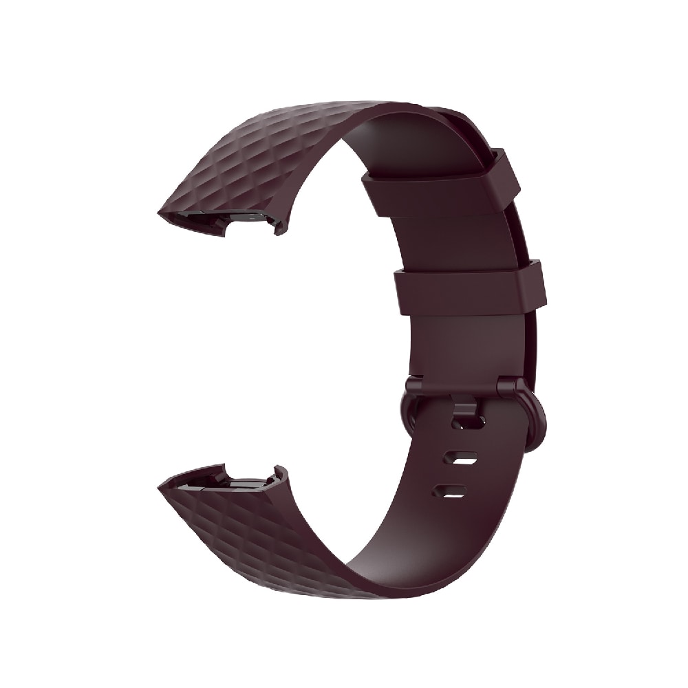 Silikonarmbånd Fitbit Charge 4 / Charge 3 / Charge 3 SE - str L Brun