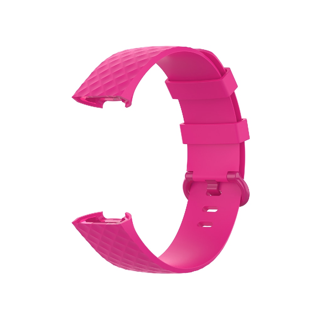 Silikonarmbånd Fitbit Charge 4 / Charge 3 / Charge 3 SE - str L Rosa