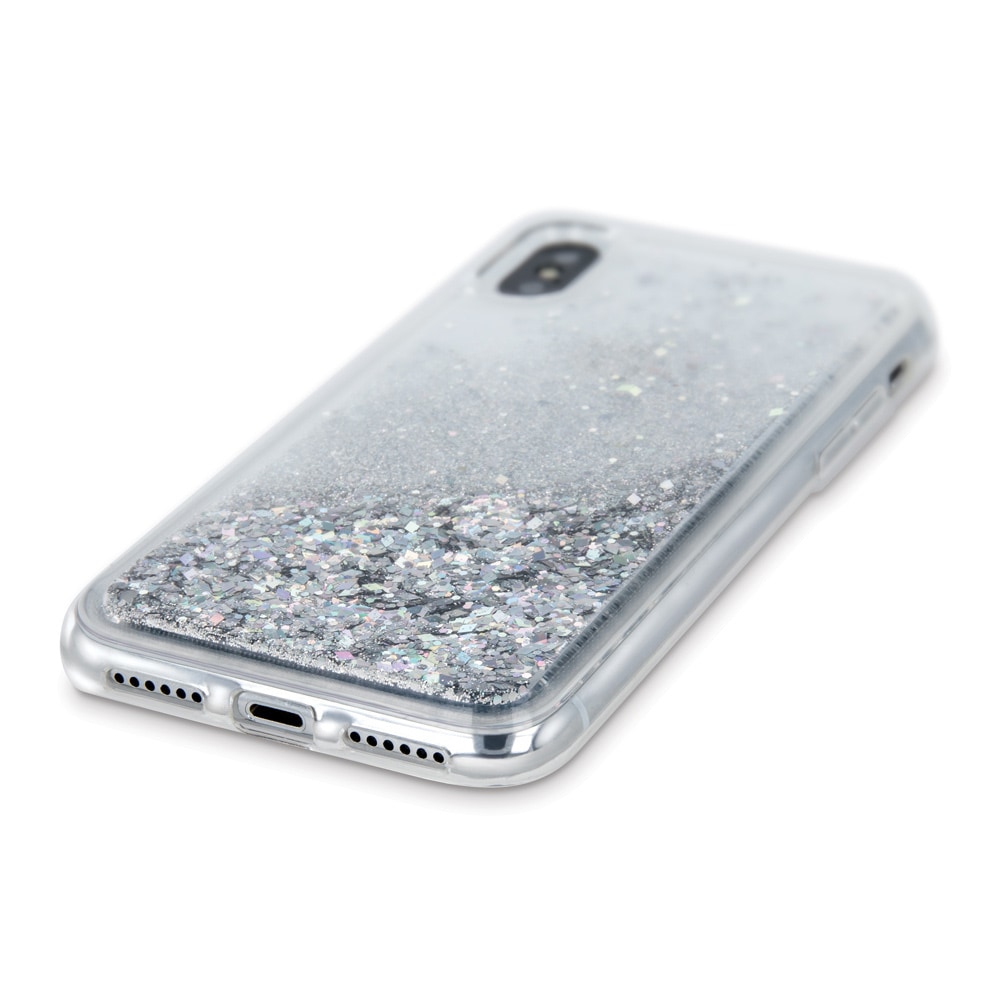Glitter bakdeksel til Samsung Galaxy A22 5G Sølv
