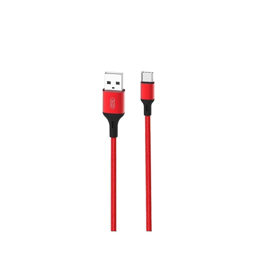 XO USB-kabel 2,4A USB - USB Type-C 2m Rød
