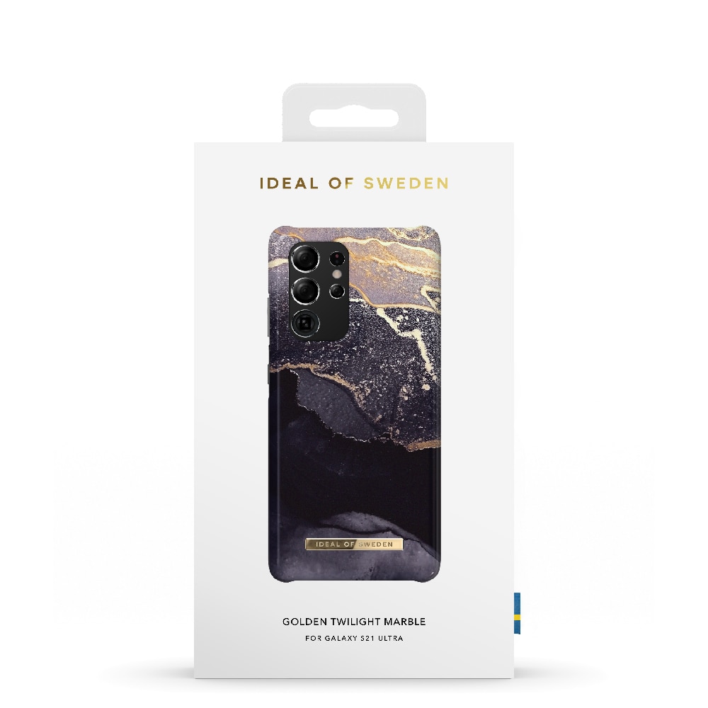 IDEAL OF SWEDEN Mobildeksel Golden Twilight Marble for Samsung Galaxy S21 Ultra