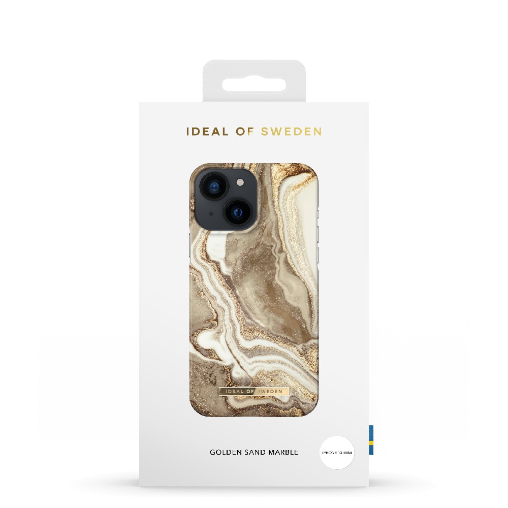 IDEAL OF SWEDEN Mobildeksel Golden Sand Marble for iPhone 13 mini