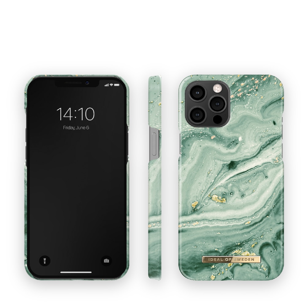 IDEAL OF SWEDEN Mobildeksel Mint Swirl Marble for iPhone 12 Pro Max