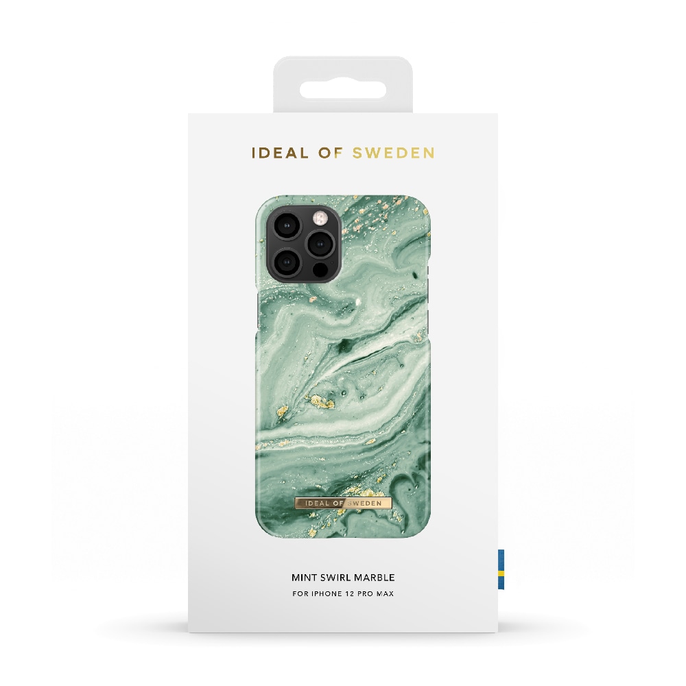 IDEAL OF SWEDEN Mobildeksel Mint Swirl Marble for iPhone 12 Pro Max