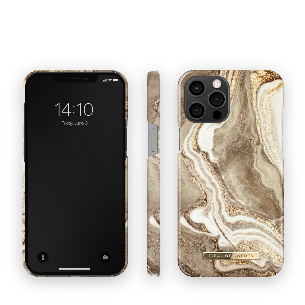 IDEAL OF SWEDEN Mobildeksel Golden Sand Marble for iPhone 12 Pro Max