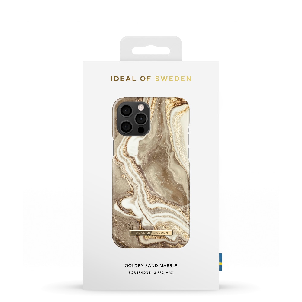 IDEAL OF SWEDEN Mobildeksel Golden Sand Marble for iPhone 12 Pro Max