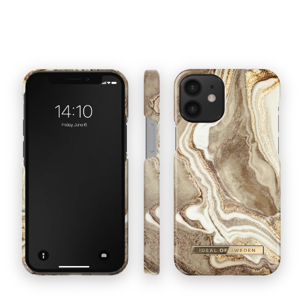 IDEAL OF SWEDEN Mobildeksel Golden Sand Marble for iPhone 12 mini