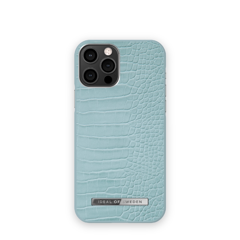 IDEAL OF SWEDEN Mobildeksel Soft Blue Croco for iPhone 12/12 Pro