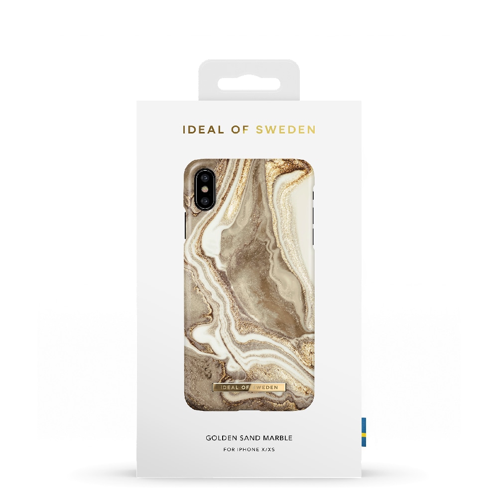 IDEAL OF SWEDEN Mobildeksel  Golden Sand Marble for iPhone X/XS