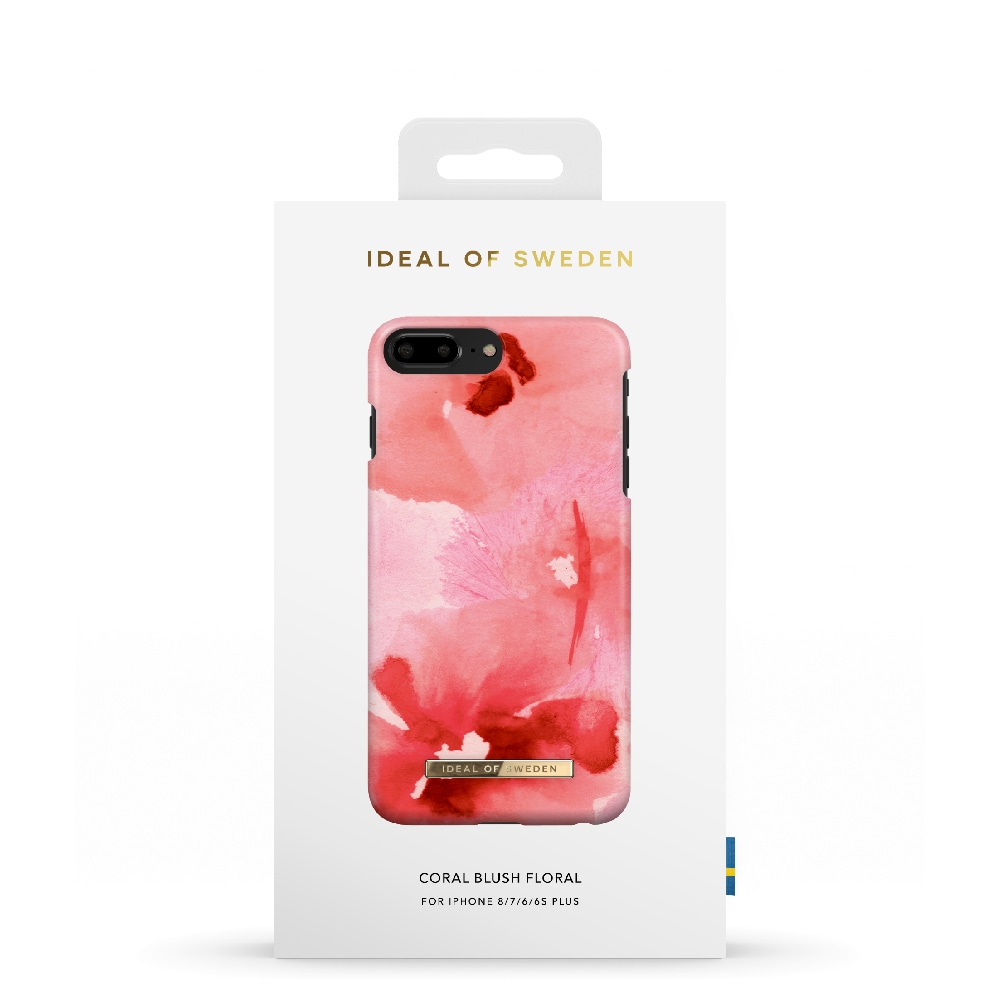 IDEAL OF SWEDEN Mobildeksel Coral Blush Floral for iPhone 8/7/6/6s Plus