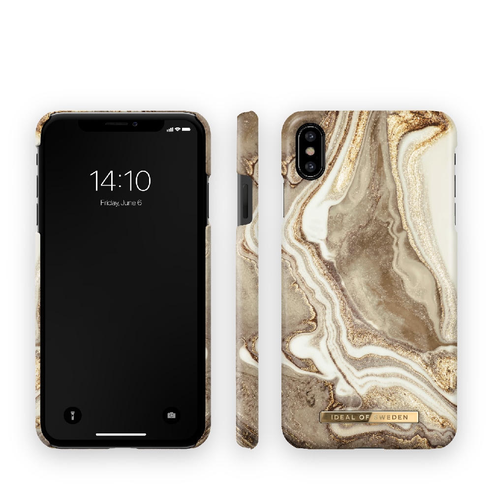 IDEAL OF SWEDEN Mobildeksel Golden Sand Marble for iPhone XS Max