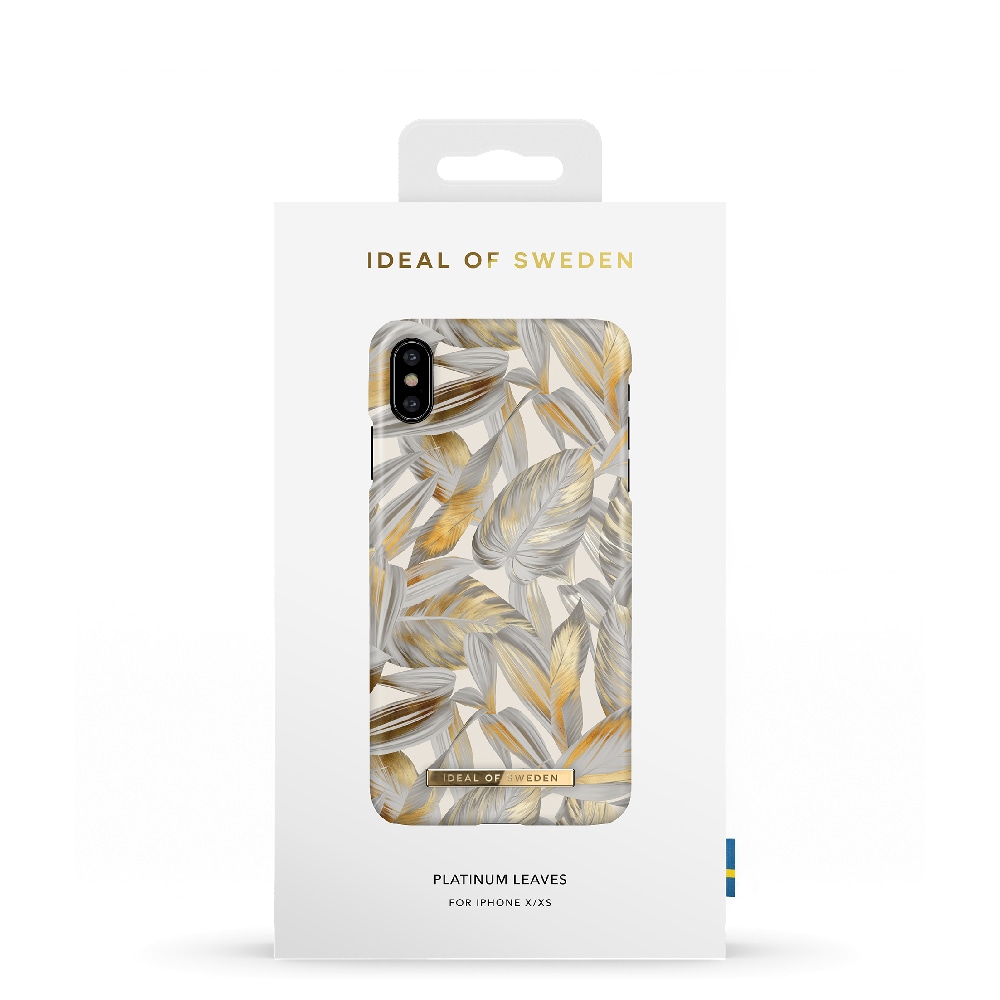 IDEAL OF SWEDEN Mobildeksel Platinum Leaves for iPhone X/XS