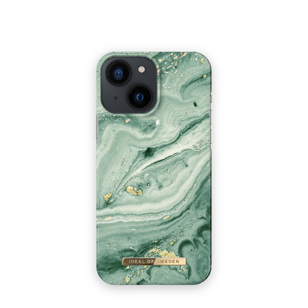 IDEAL OF SWEDEN Mobildeksel Mint Swirl Marble for iPhone 13 mini
