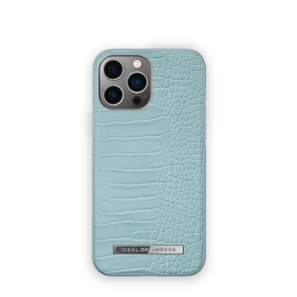 IDEAL OF SWEDEN Mobildeksel Soft Blue Croco for iPhone 13 Pro Max