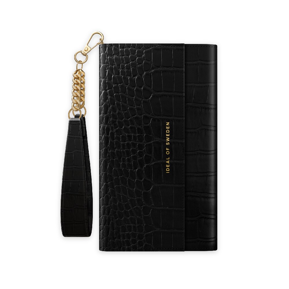 IDEAL OF SWEDEN Lommebokdeksel  Jet Black Croco for iPhone 12 mini