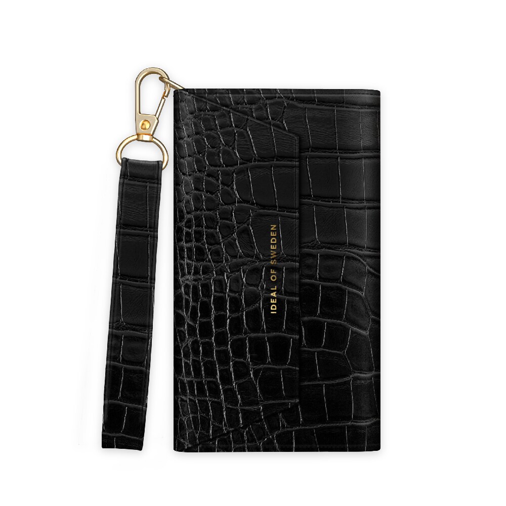 IDEAL OF SWEDEN Lommebokdeksel Black Croco for iPhone 13