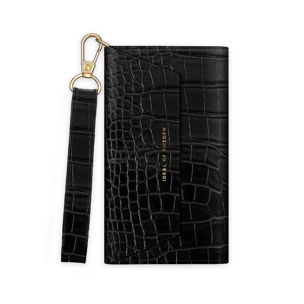 IDEAL OF SWEDEN Lommebokdeksel Black Croco for iPhone 13 mini