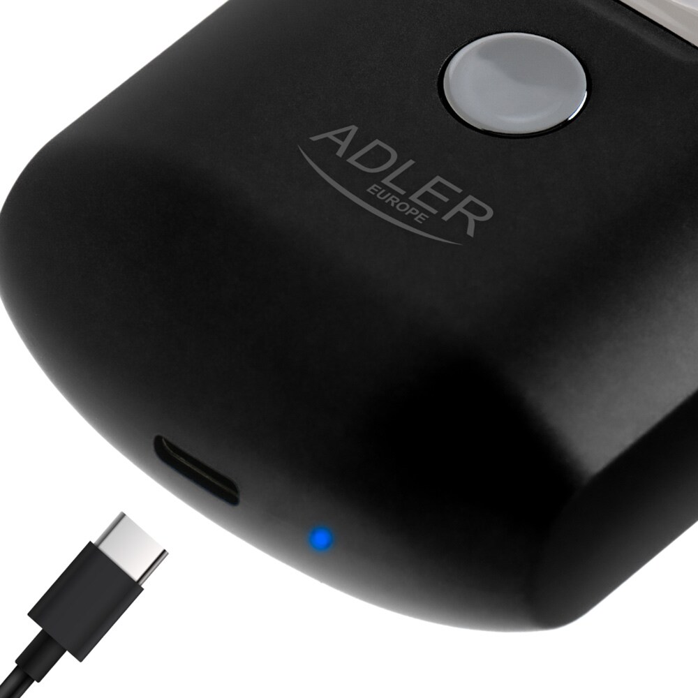 Adler Reisebarbermaskin med USB-lading
