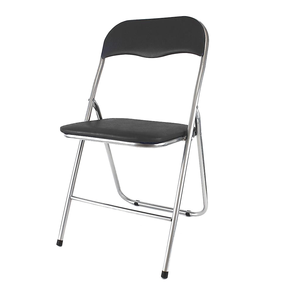 Polstret sammenleggbar stol - sort