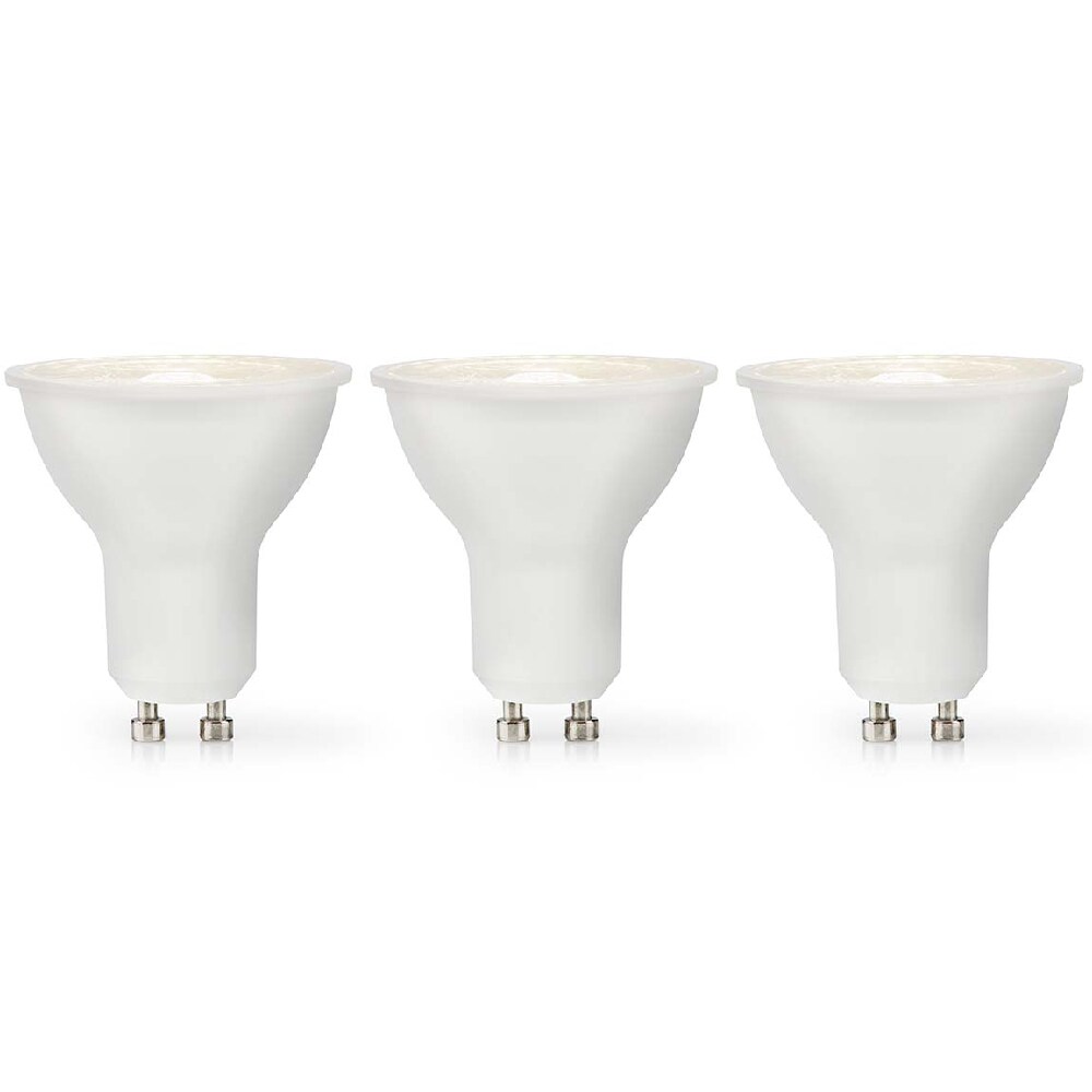 Nedis Dimbar LED lyspære Varmhvit GU10, spot, 4,5W, 345lm, 2700K - 3-pakke