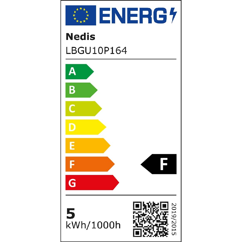Nedis dimbar LED lyspære Varm hvit GU10, spot, 4,5W, 345lm, 2700K