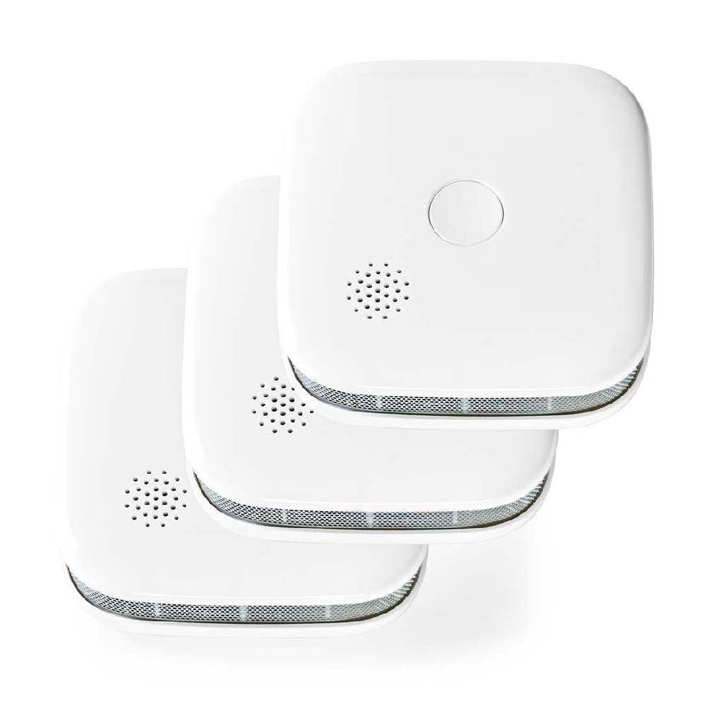Nedis SmartLife Røykvarsler med Wi-Fi - 3-pakke