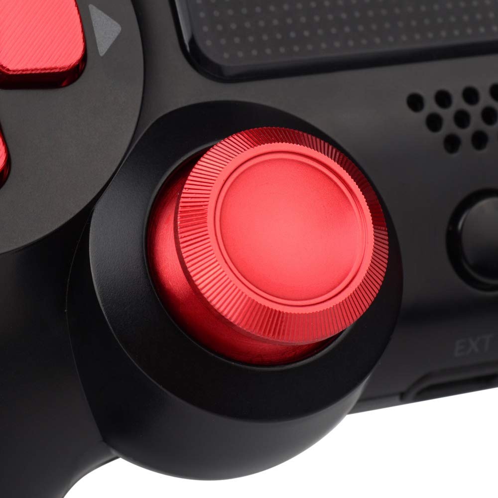 Tommelgrep og knapper til PS4-kontroller - Rød