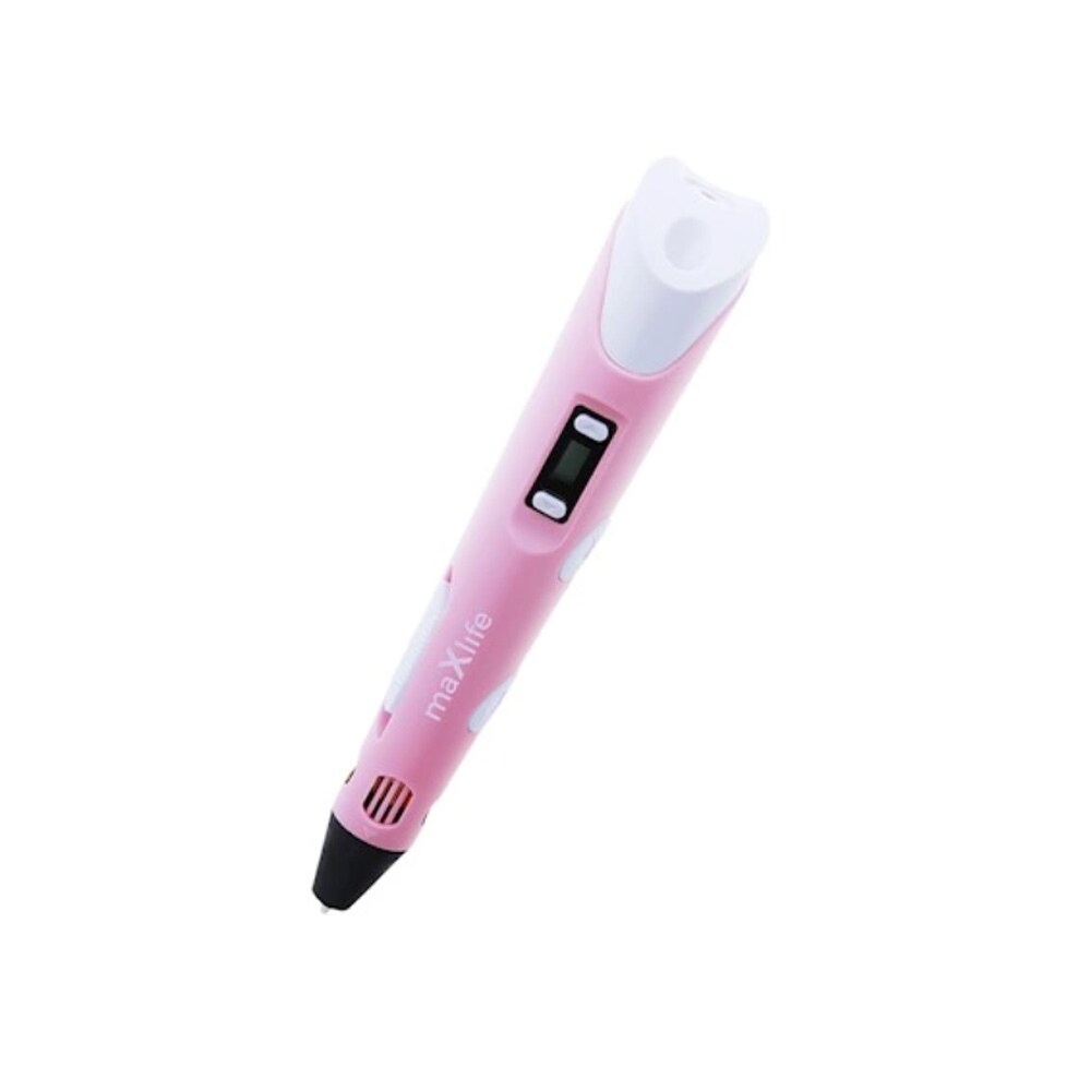 Maxlife Rosa 3D-penn med PLA-farger - MXPP-100