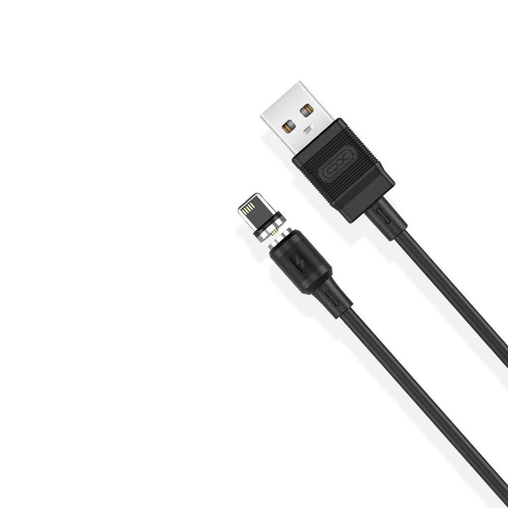 XO Magnetisk USB-kabel USB - Lightning 2.1A 1m Sort