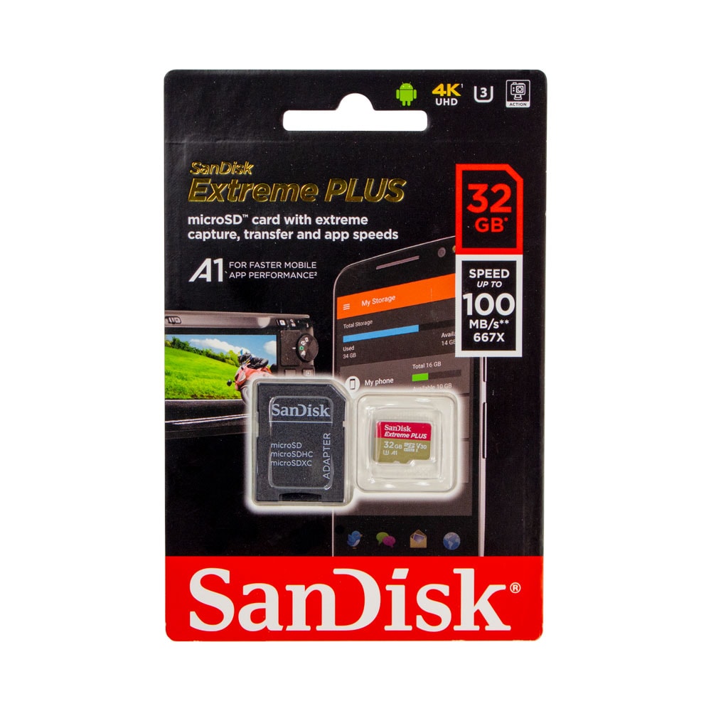 SanDisk MicroSDHC Extreme Plus 32 GB SDSQXBG-032G