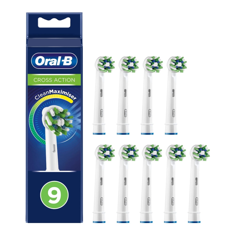 Oral-B CrossAction tannbørstehode - 9-pakning