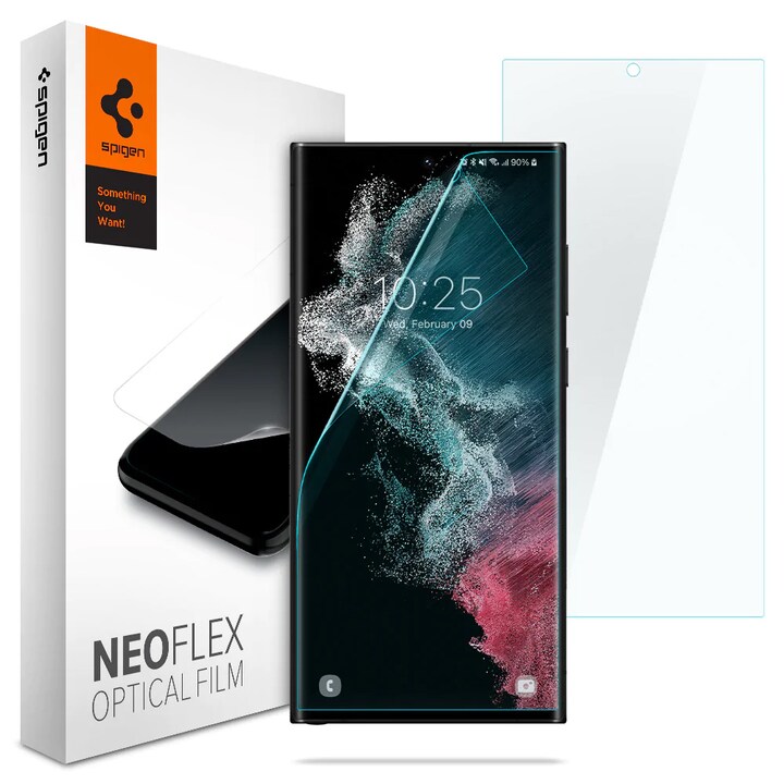 Spigen Neo Flex skjermbeskytter Samsung Galaxy S22 Ultra 2-pakning