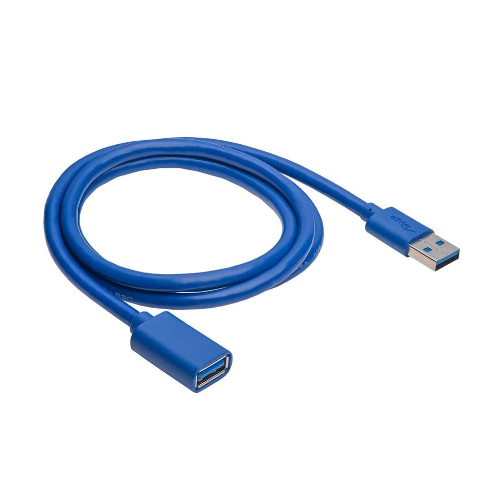 Akyga Forlengelseskabel USB-A hann - USB-A hunn 3.0 1m - Blå
