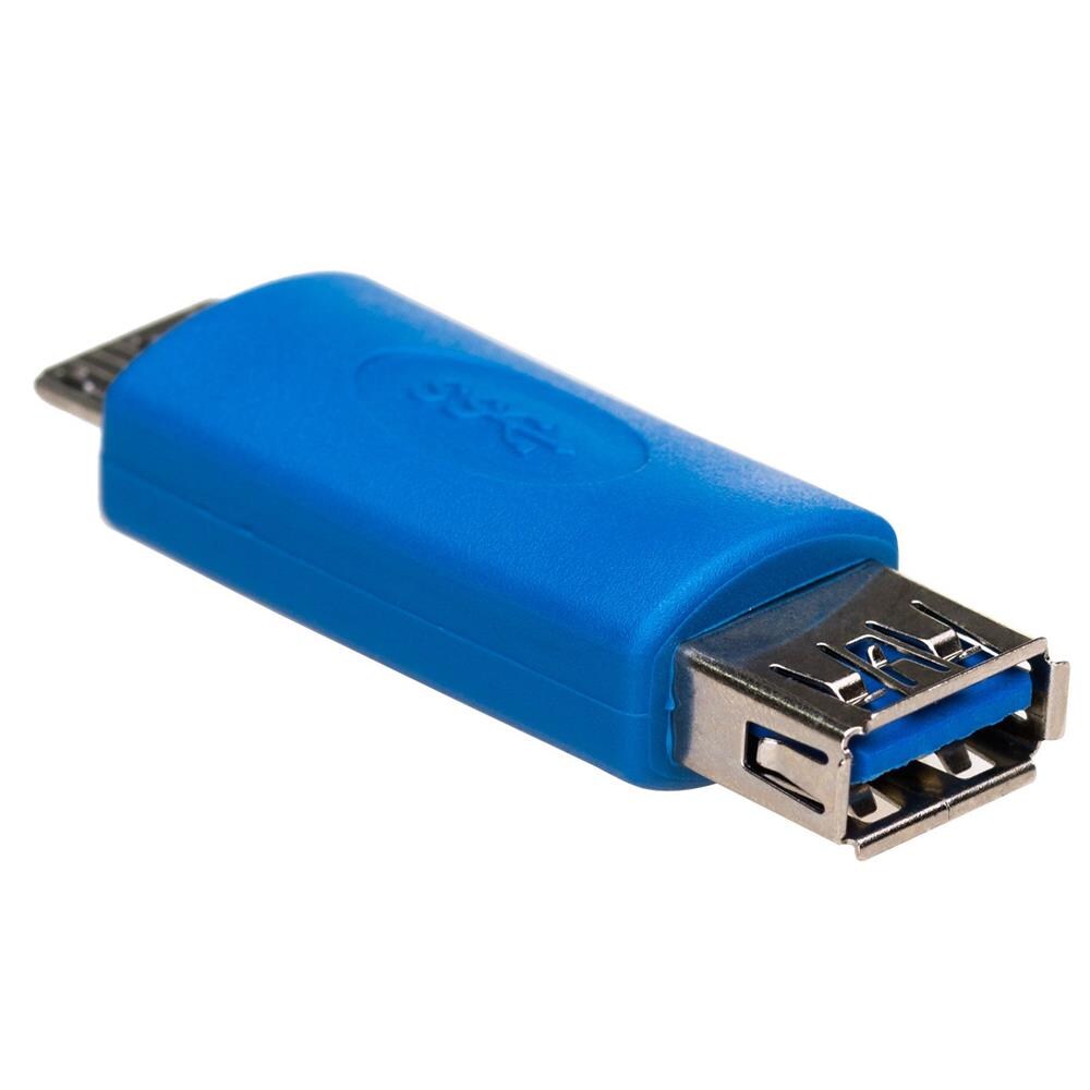 Akyga OTG Adapter USB-A hunn - Micro-USB hann (Type-B) 3.0 - Blå