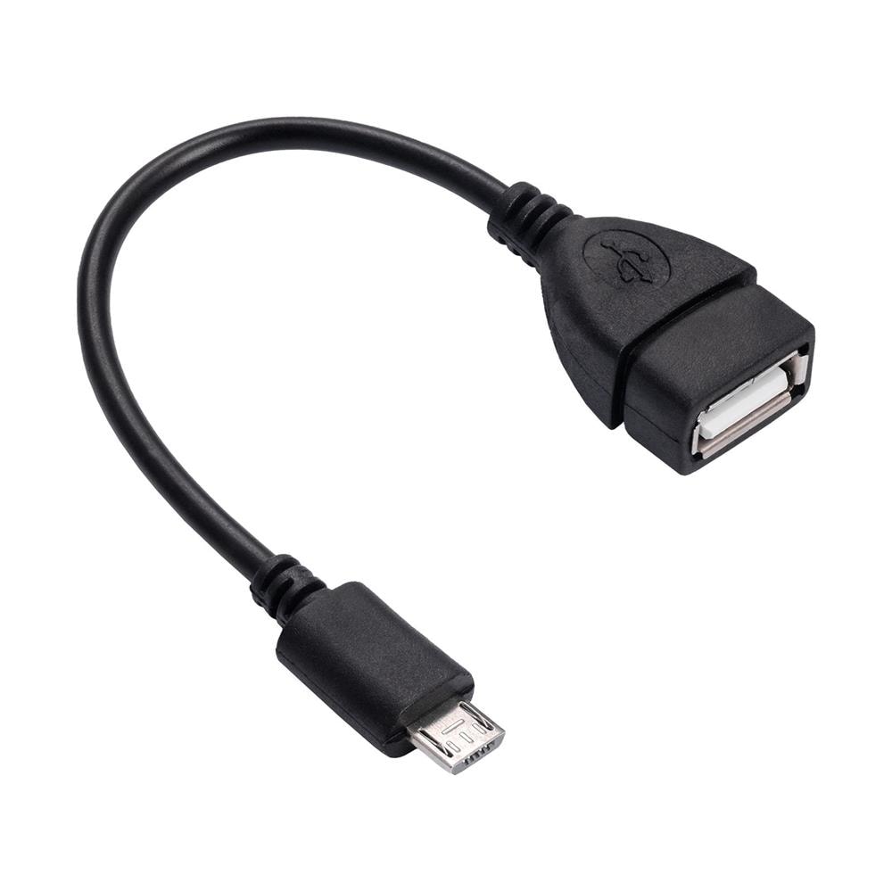 Akyga OTG-adapter Micro-USB-hane (Typ-B) - USB-A-hona - Svart