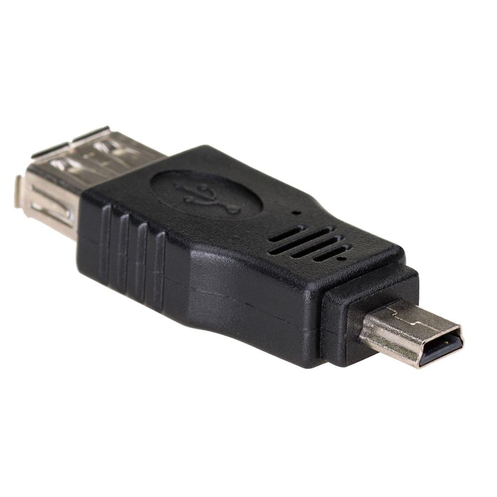 Akyga OTG Adapter Mini-USB hann (Type-B) - USB-A hunn - Sort
