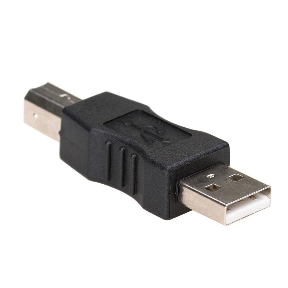 Akyga Adapter USB-A hann - USB-B hann - Sort