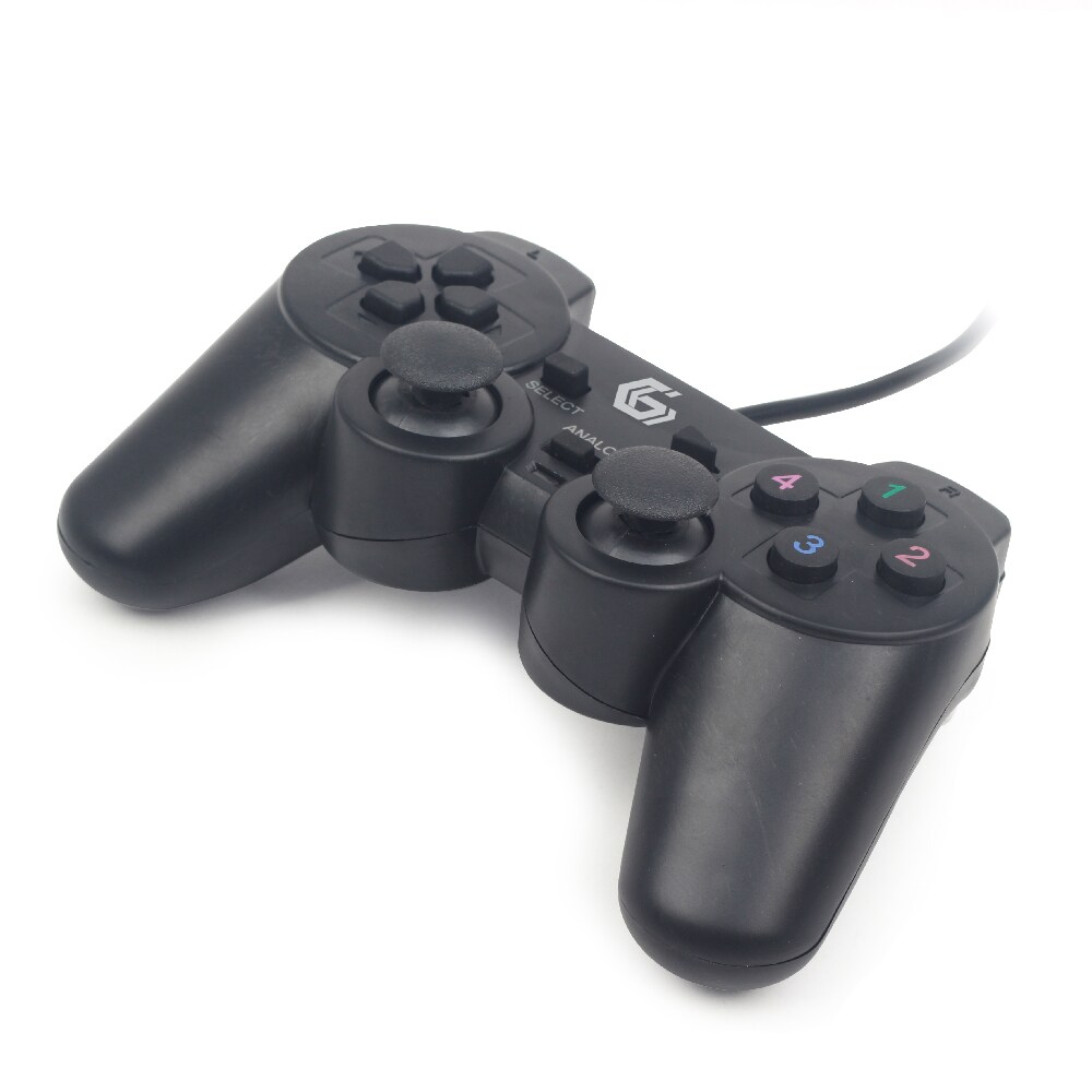 Gembird Dual Vibration wired gaming-kontrolll for PC - Sort