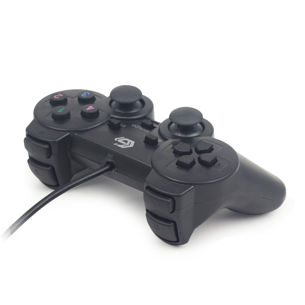 Gembird Dual Vibration wired gaming-kontrolll for PC - Sort