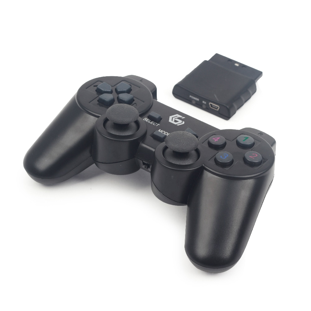 Gembird Dual Vibration trådløs spillkontroller for PC, Playstation 2 og 3 - Svart