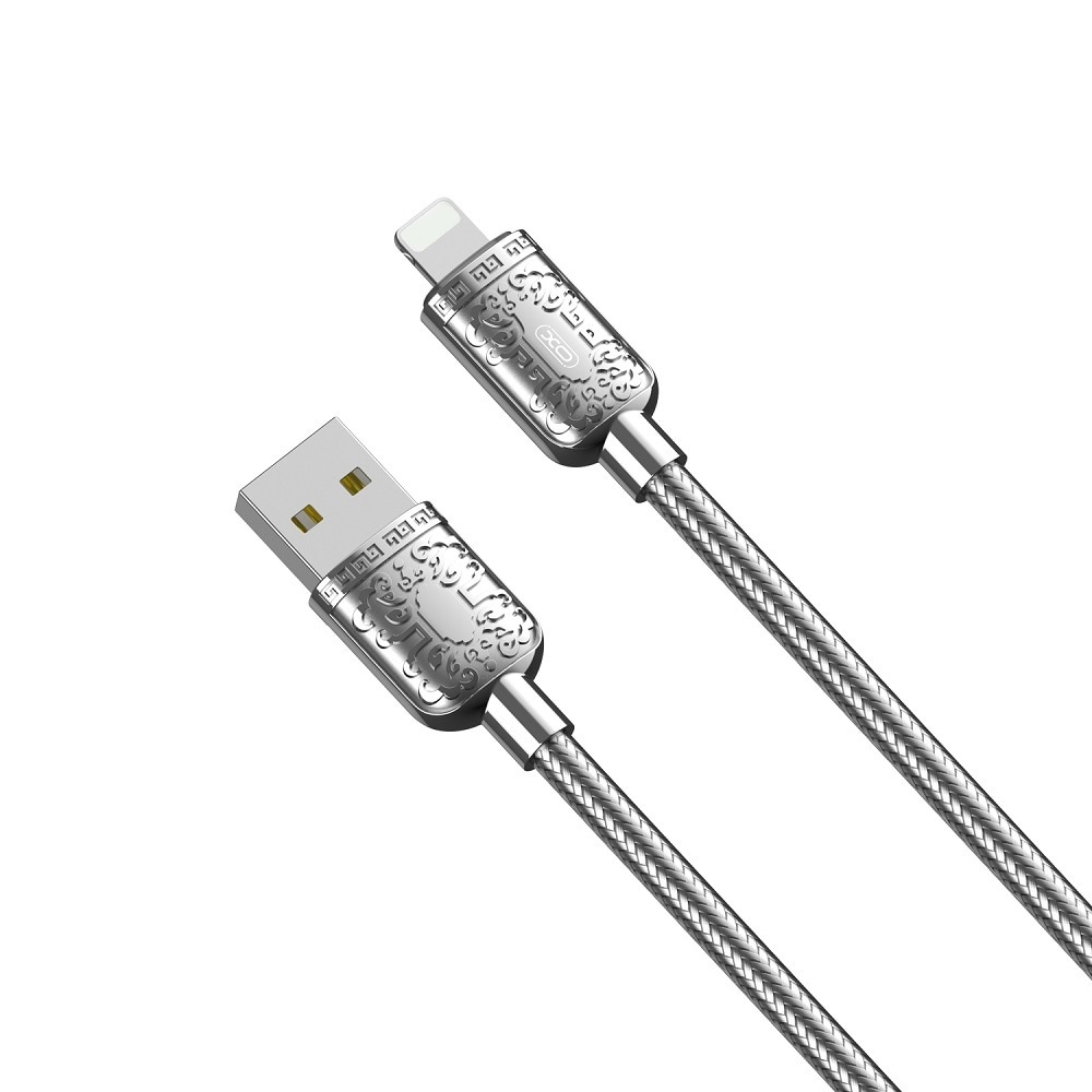 XO USB-kabel NB216 USB - Lightning 1m 2,4A - Sølv
