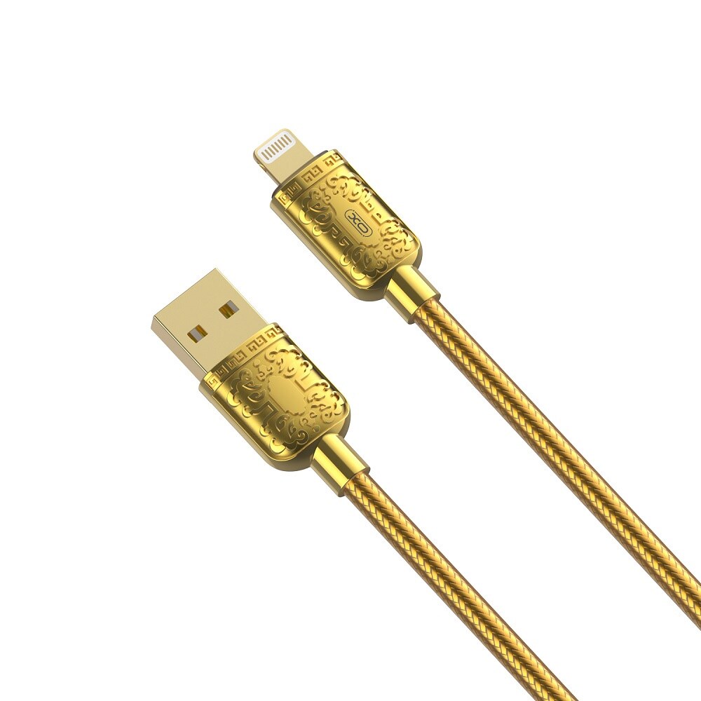 XO USB-kabel NB216 USB - Lightning 1m 2,4A - Gull