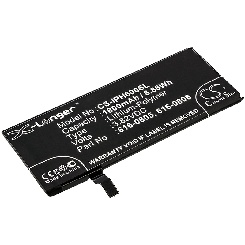 Batteri for SmartPhone, Mobil for Apple iPhone 6, A1586, A1589 og andre.