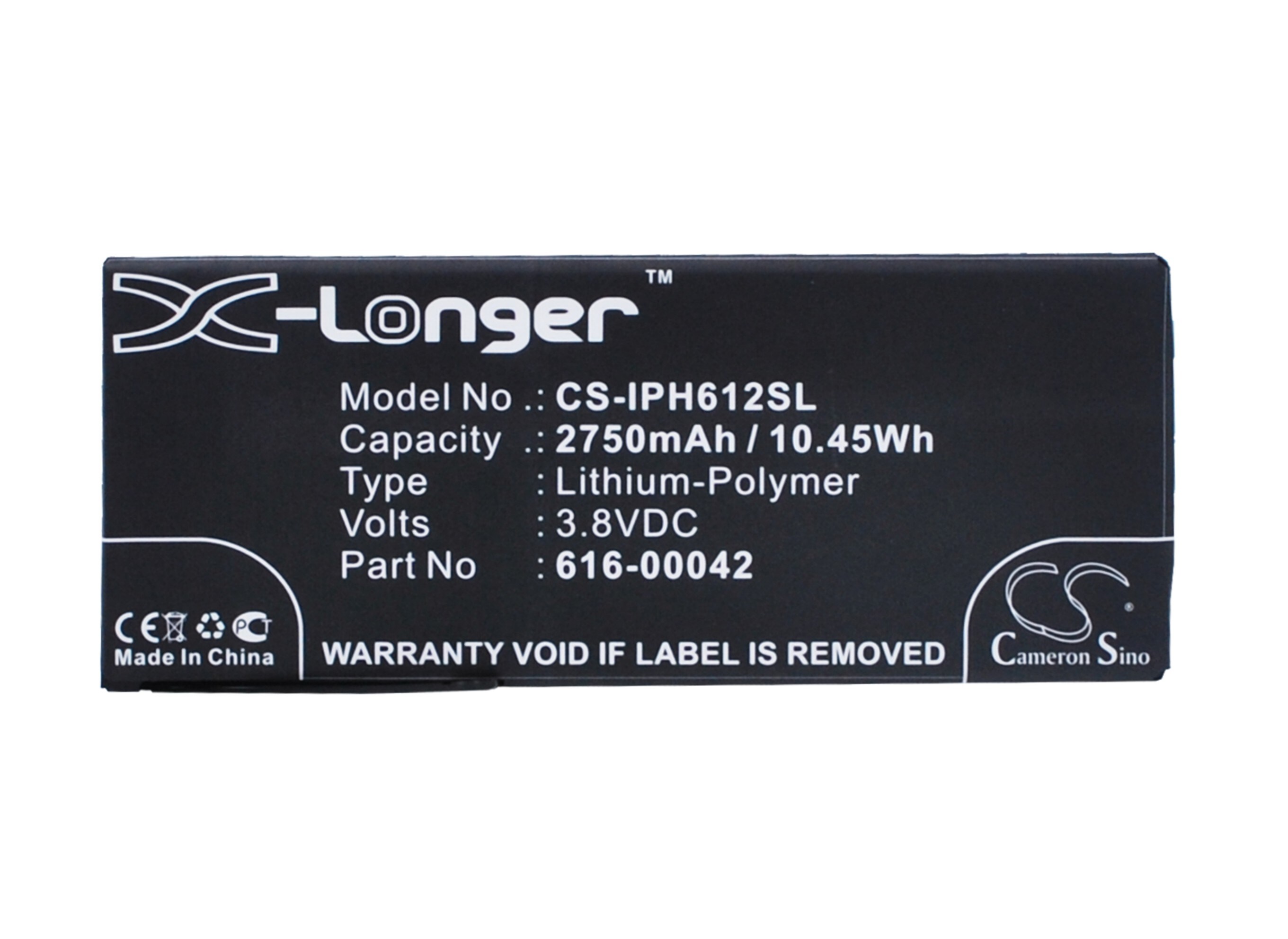 Batteri for SmartPhone, Mobil for Apple iPhone 6s Plus, A1699, A1634 og andre.